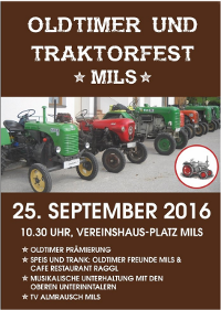 Oldtimer & Traktorfest September 2016 in Mils